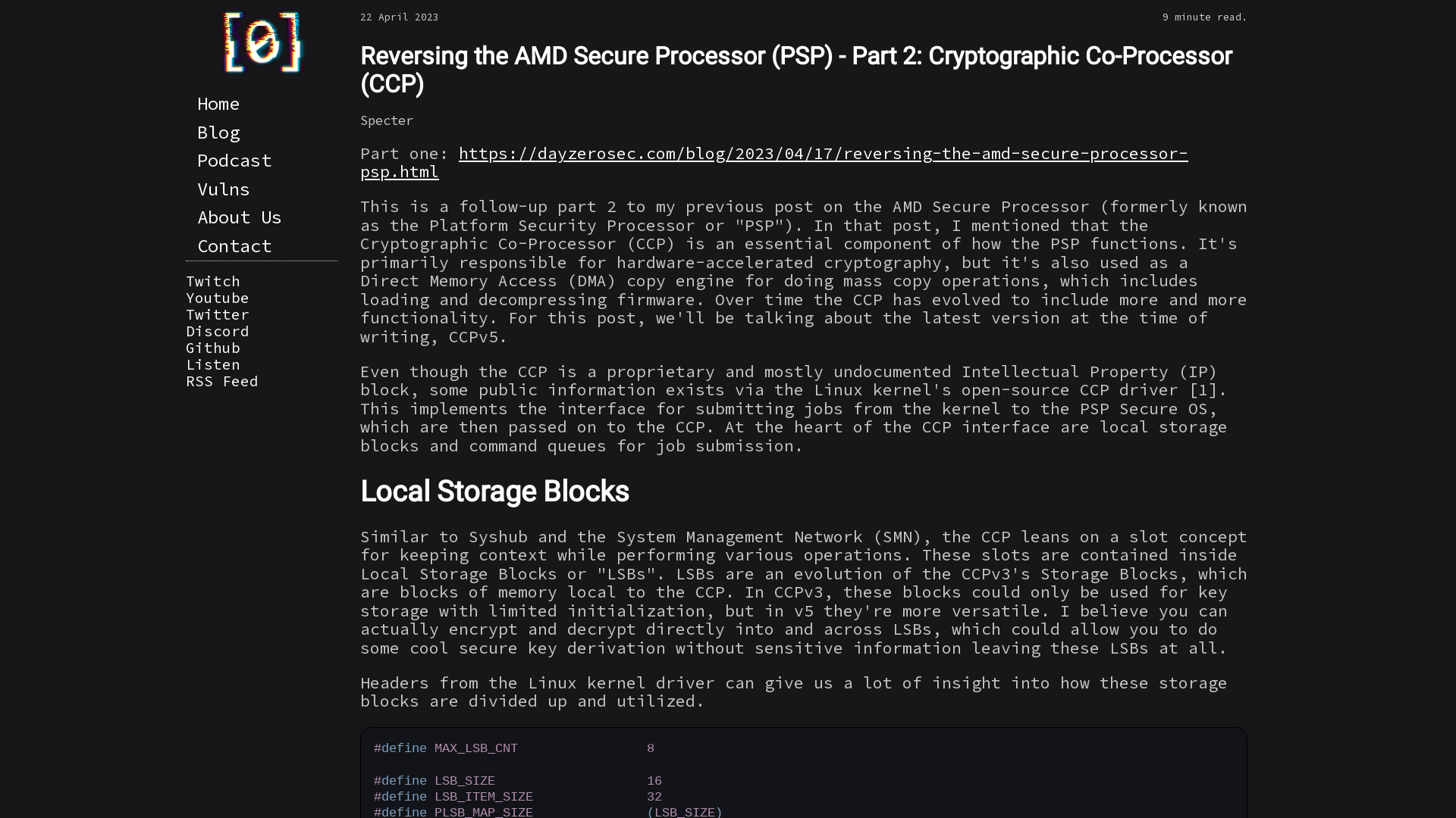 Reversing the AMD Secure Processor (PSP) - Part 2: Cryptographic Co-Processor (CCP)