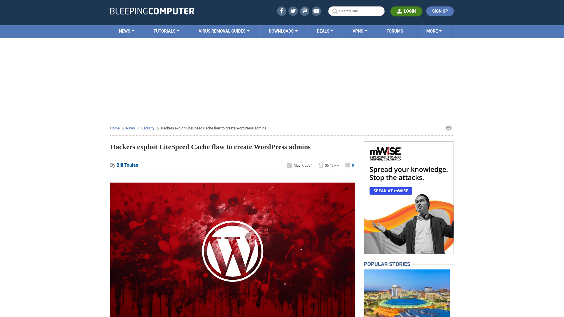 Hackers exploit LiteSpeed Cache flaw to create WordPress admins