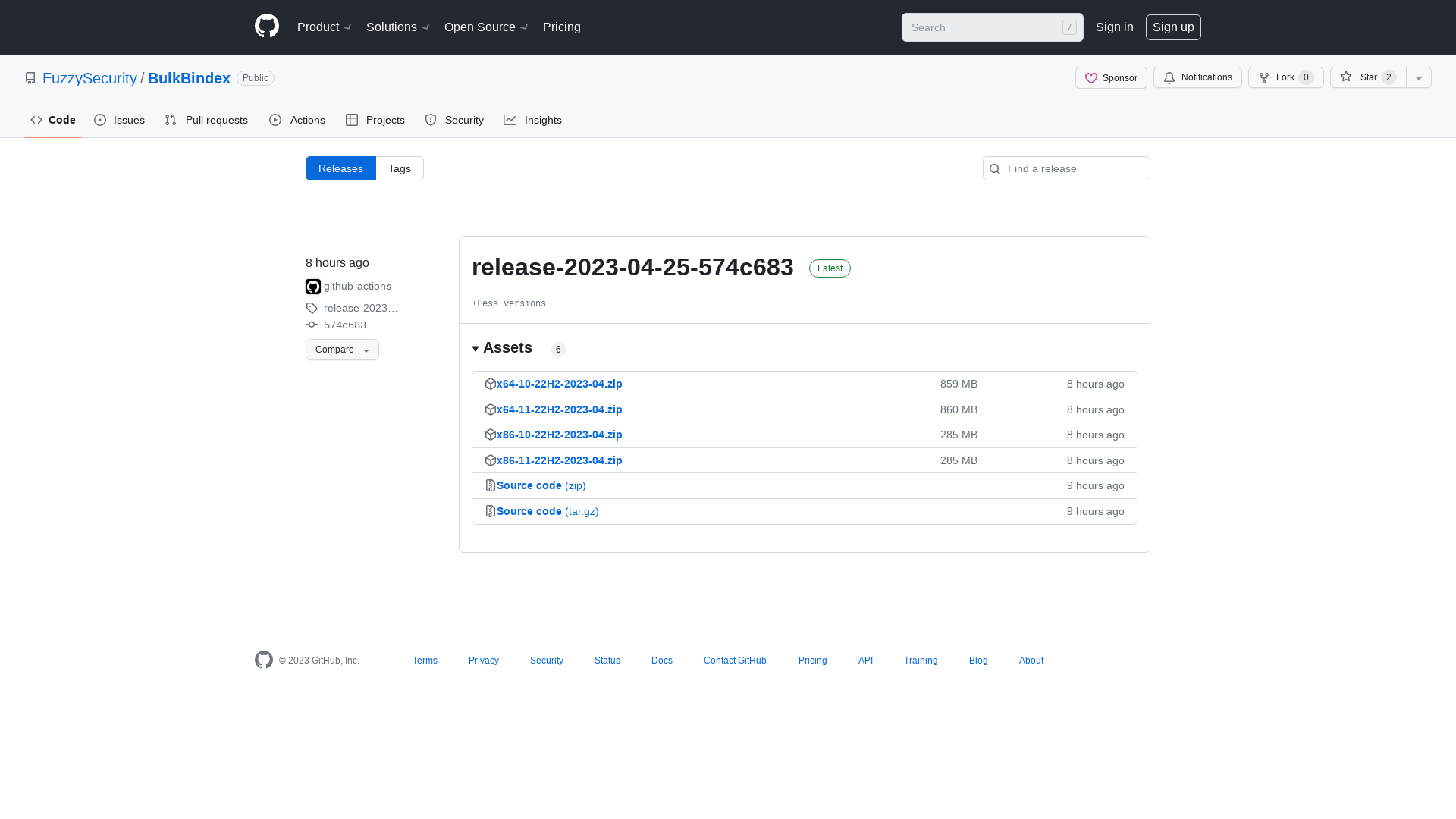Releases · FuzzySecurity/BulkBindex